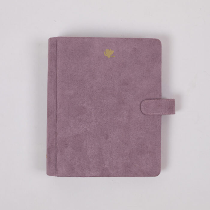 eksklusiivne märkmik käsitöökaantega, tume vein