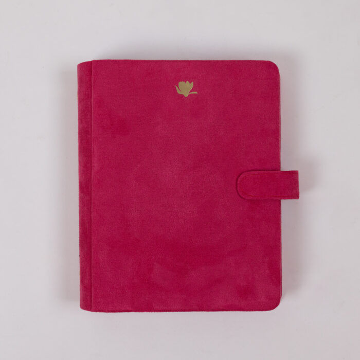 eksklusiivne märkmik käsitöökaantega, roosa