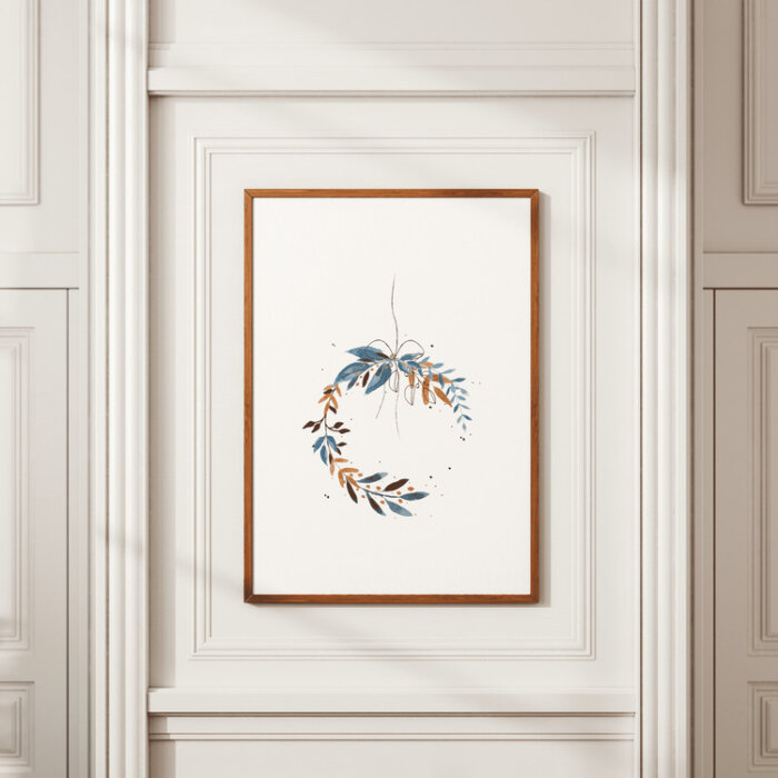 poster jõulukuul, akvarelli illustratsioon